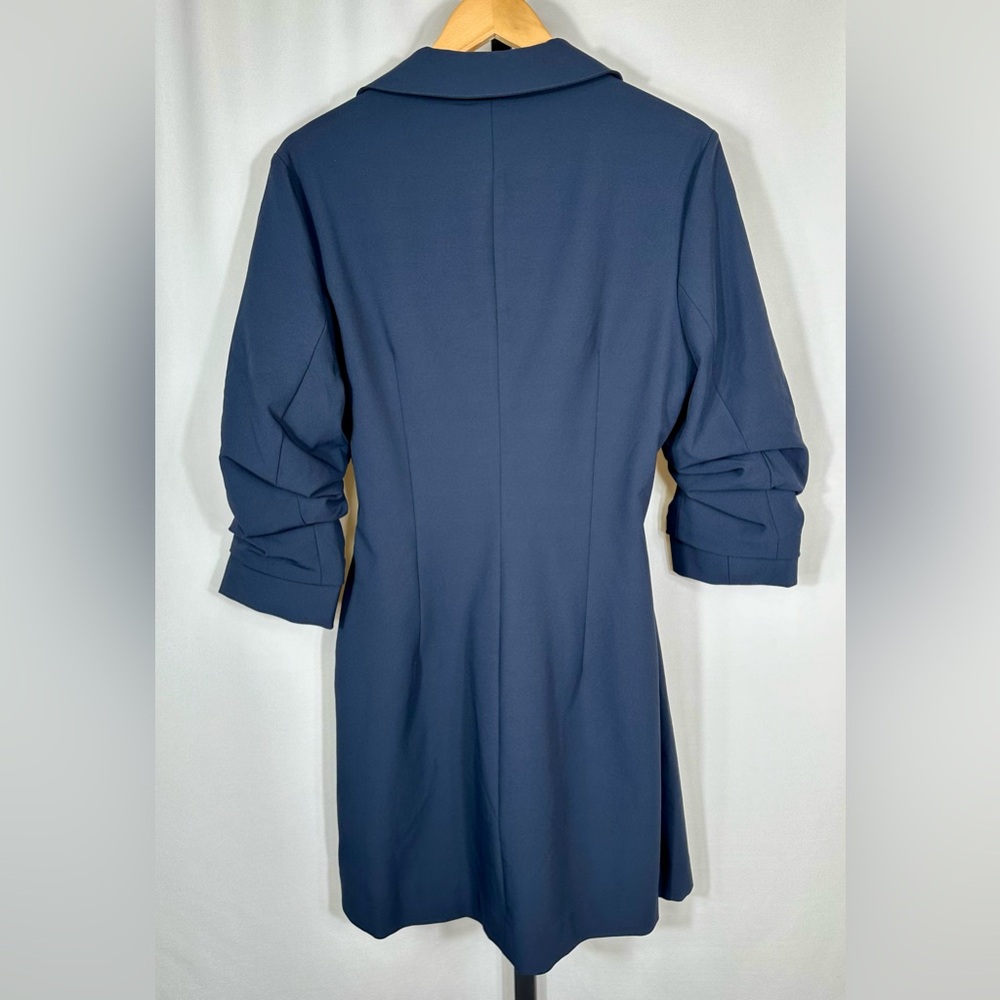 cinq a sept Navy Wrap Mini Dress - Picture 4 of 10